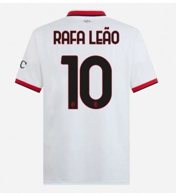 AC Milan Rafael Leao #10 Replika Udebanetrøje 2024-25 Kortærmet